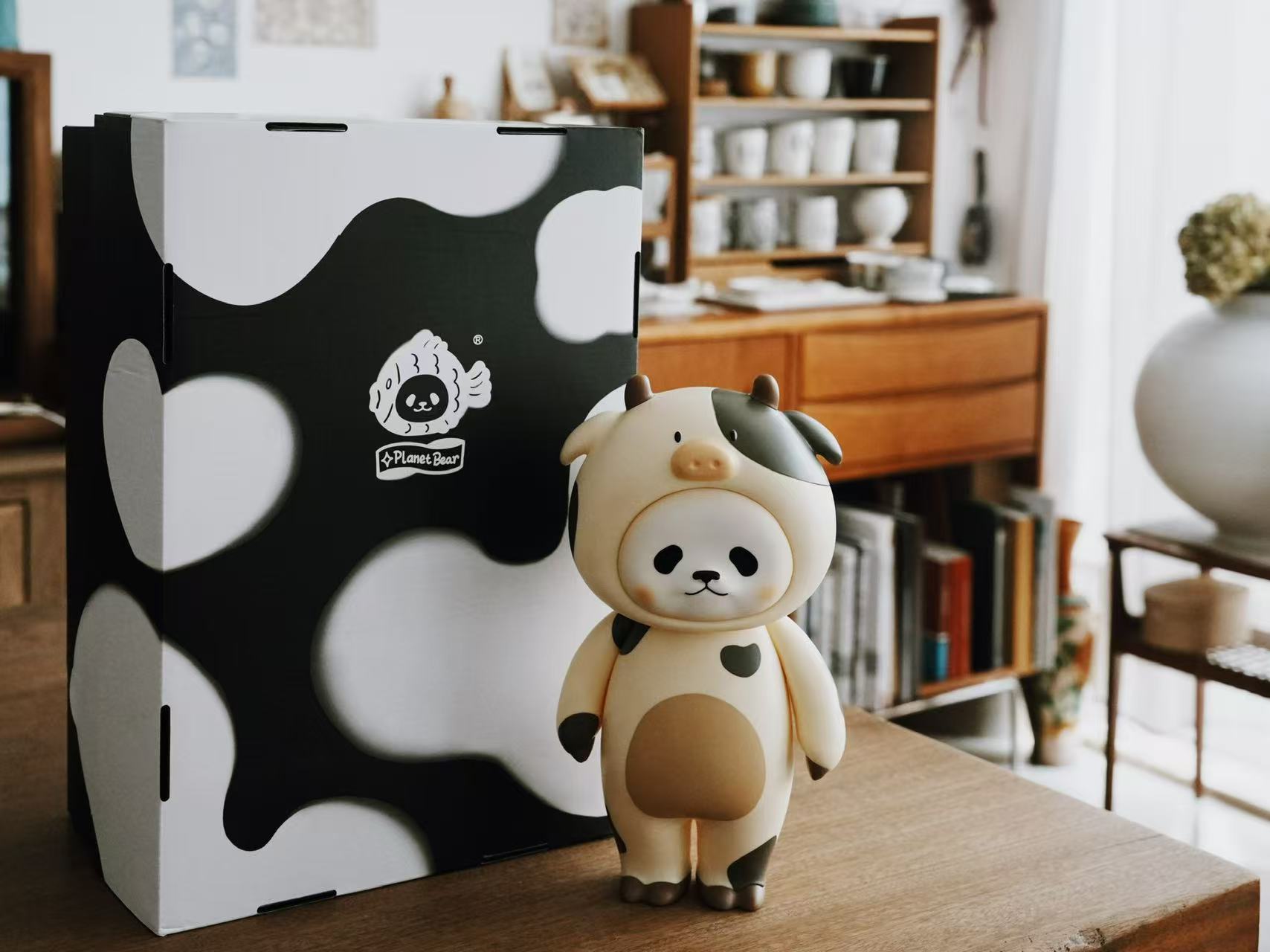 Planet Bear たい焼きパンダPanpan 背中にサイン有り 予約販売「Planet Bear」たい焼きパンダPanny and cat