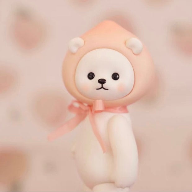 Planet Bear」白桃の白熊 Popeaポピーフィギュア | プラネット ベア