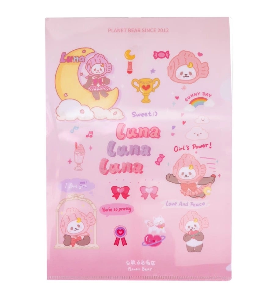Planet Bear」たい焼きパンダ ルナA4ファイル/A5ファイル/チケット