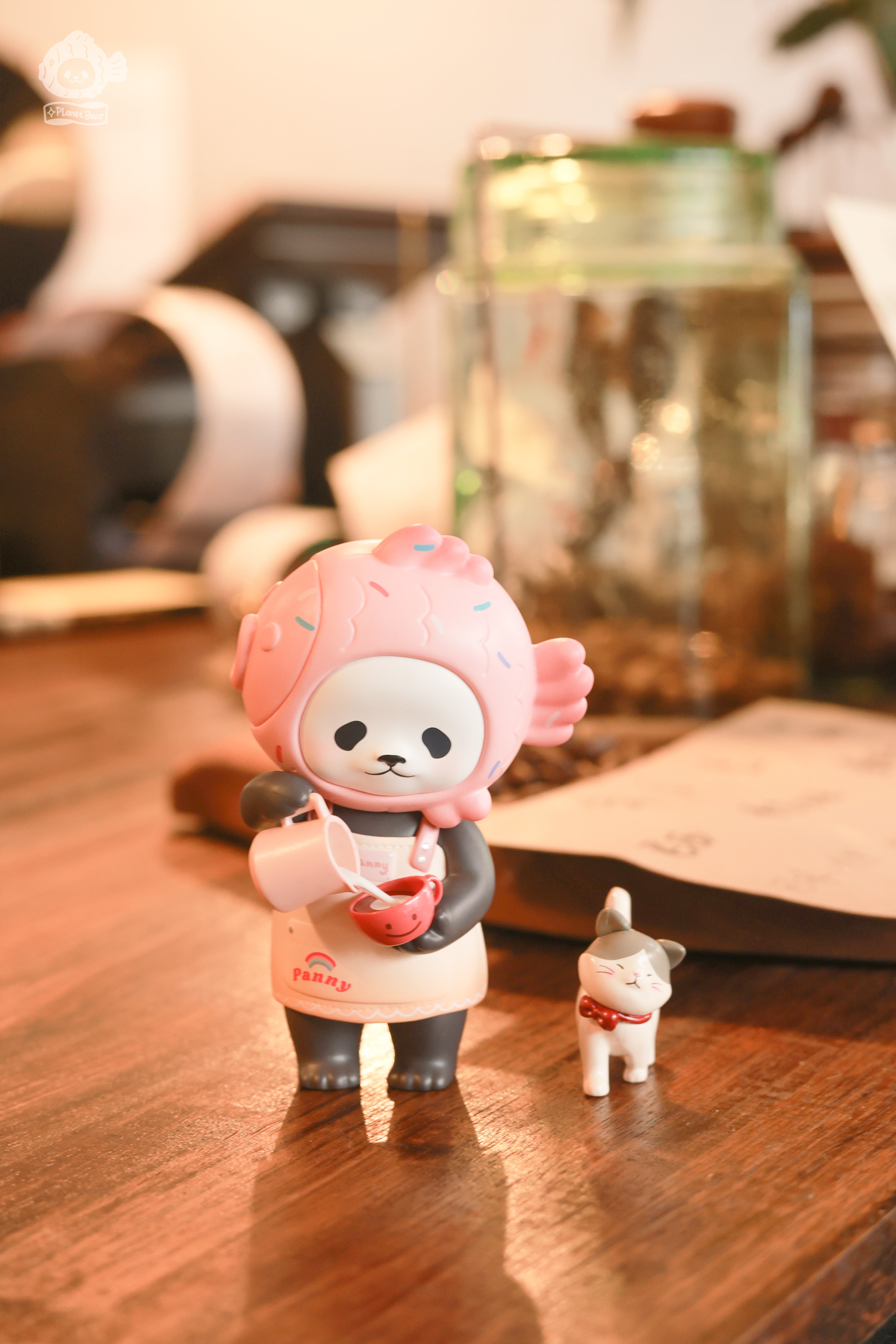 現品在庫「Planet Bear」おかわりたい焼きパンダPanpan 高さ約8.5cm