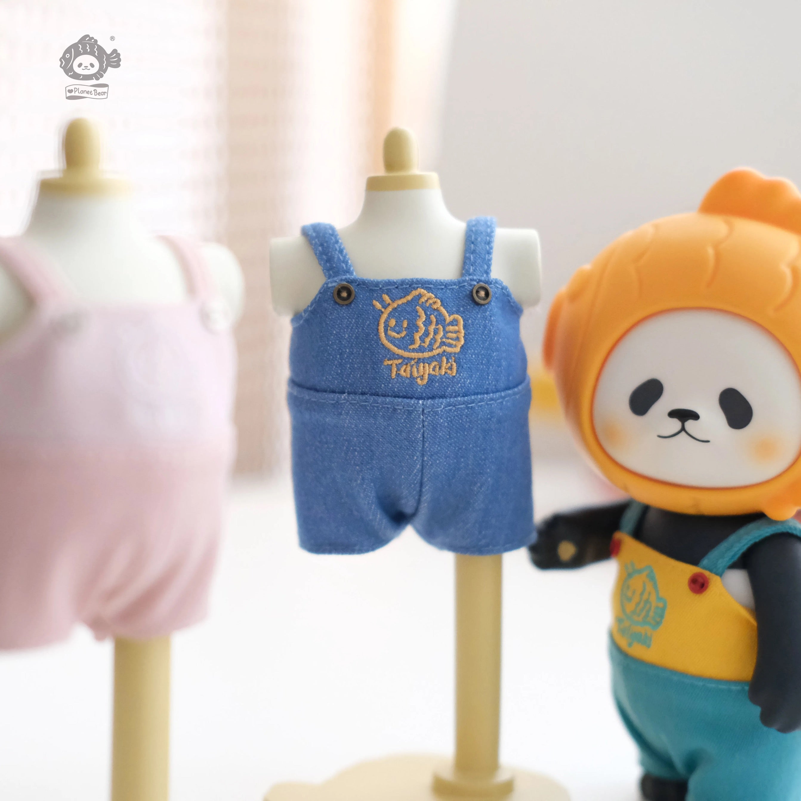 Planet Bear」たい焼きパンダ PanPanのオーバーオール[パンパン 