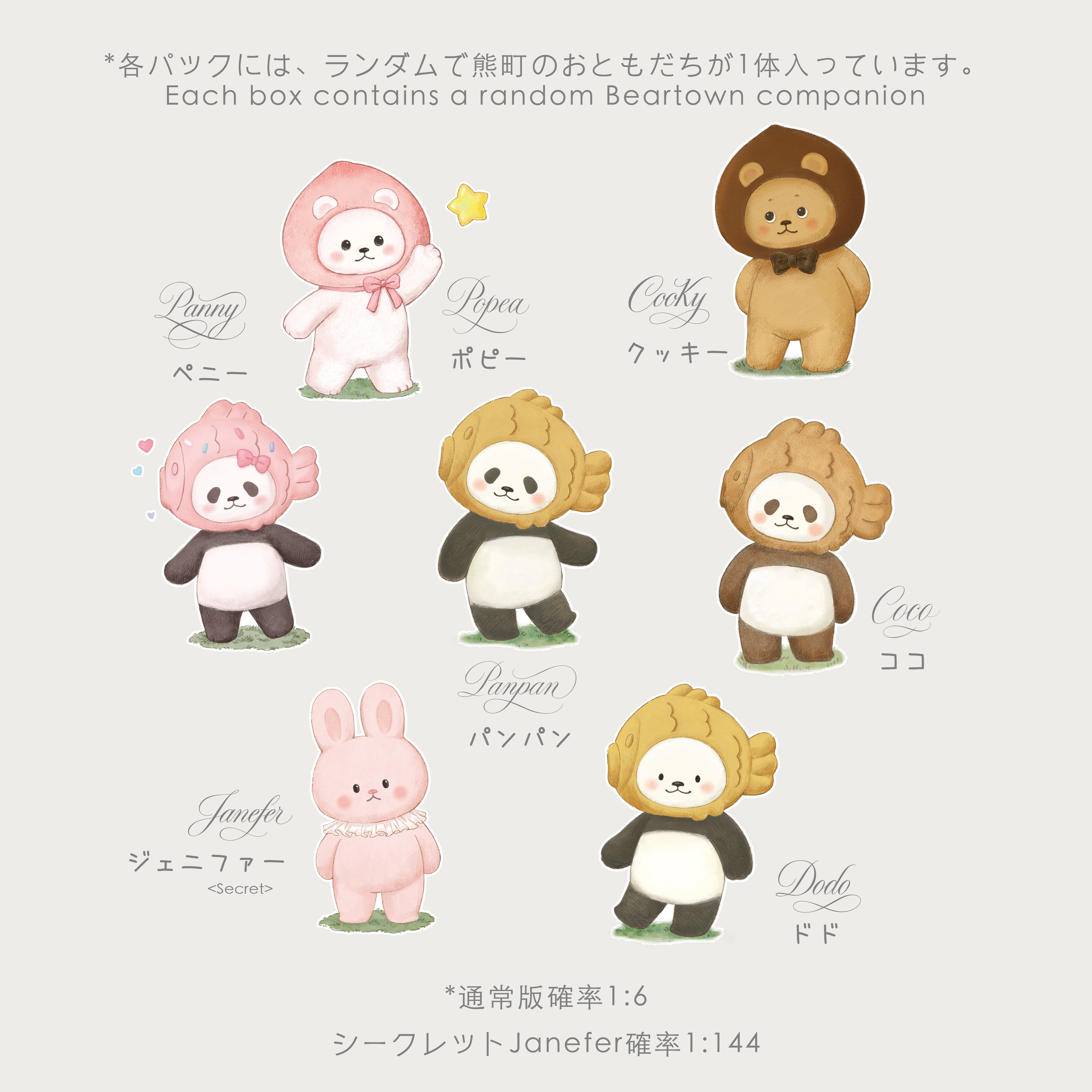Planet Bear」PanPanといっしょ－熊町キャラクターソフビ