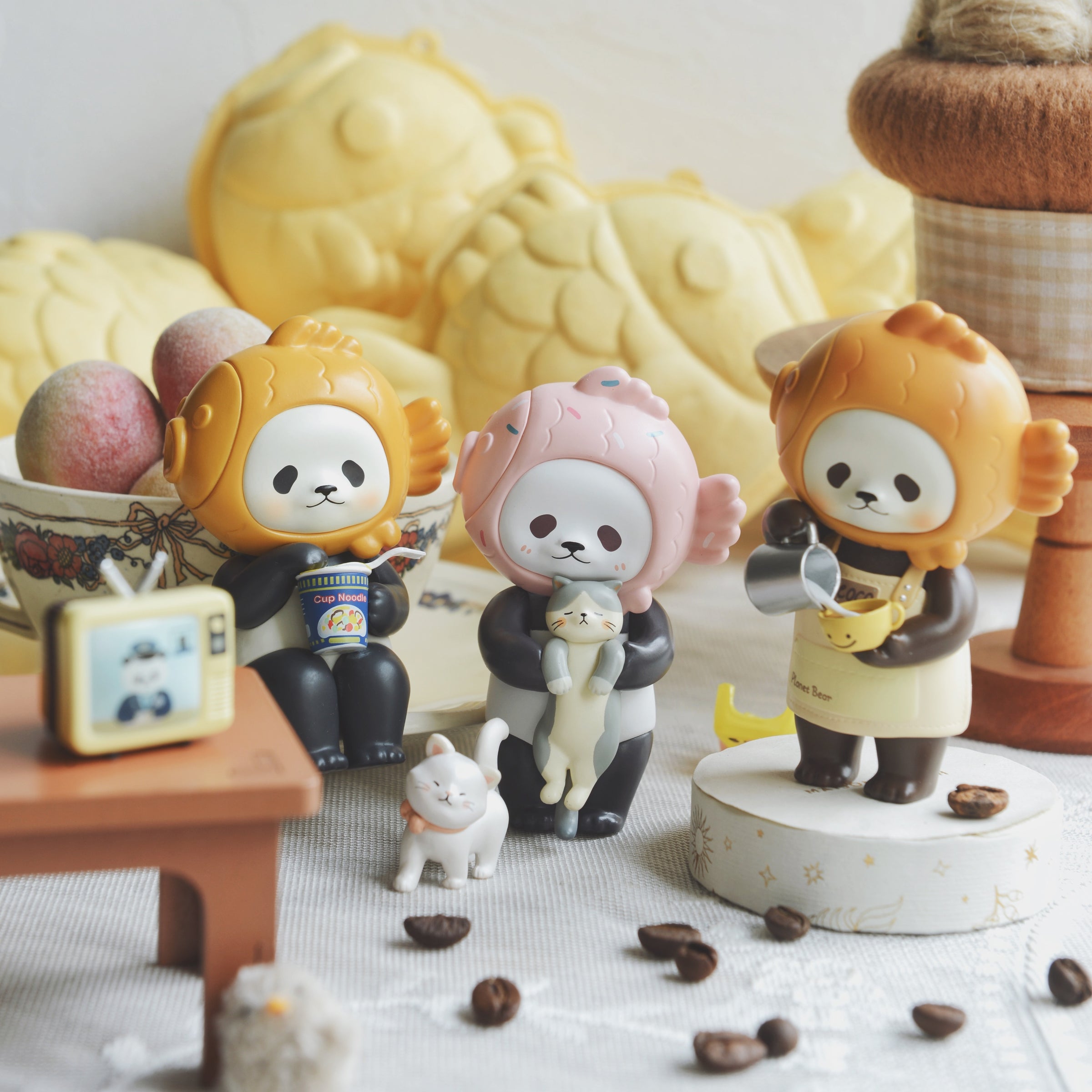 Planet bear レモンパンパン Panpan フィギュア たい焼きパンダ プラネットベア planetbear | プラネット ベア