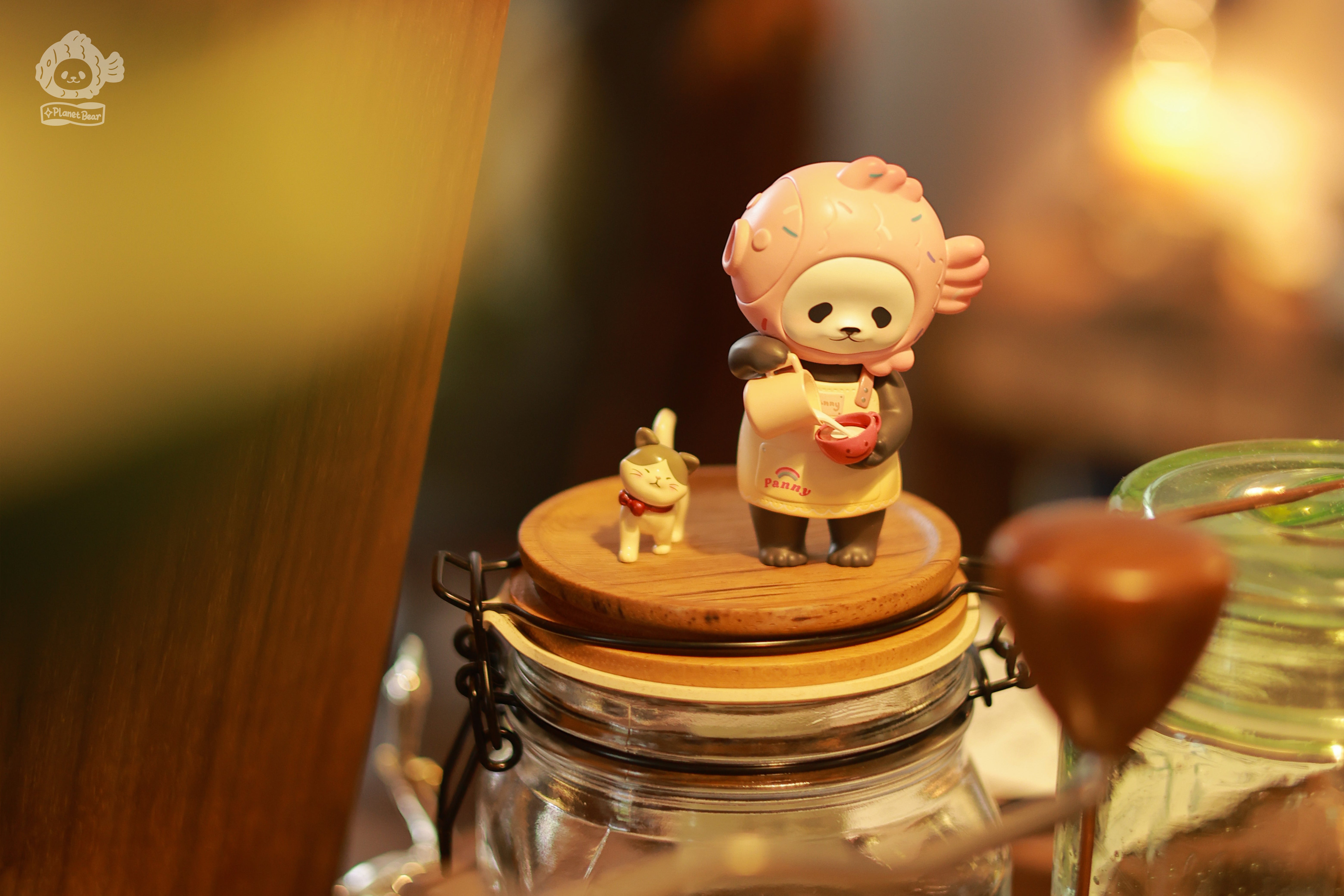 現品在庫「Planet Bear」おかわりたい焼きパンダPanpan 高さ約8.5cm